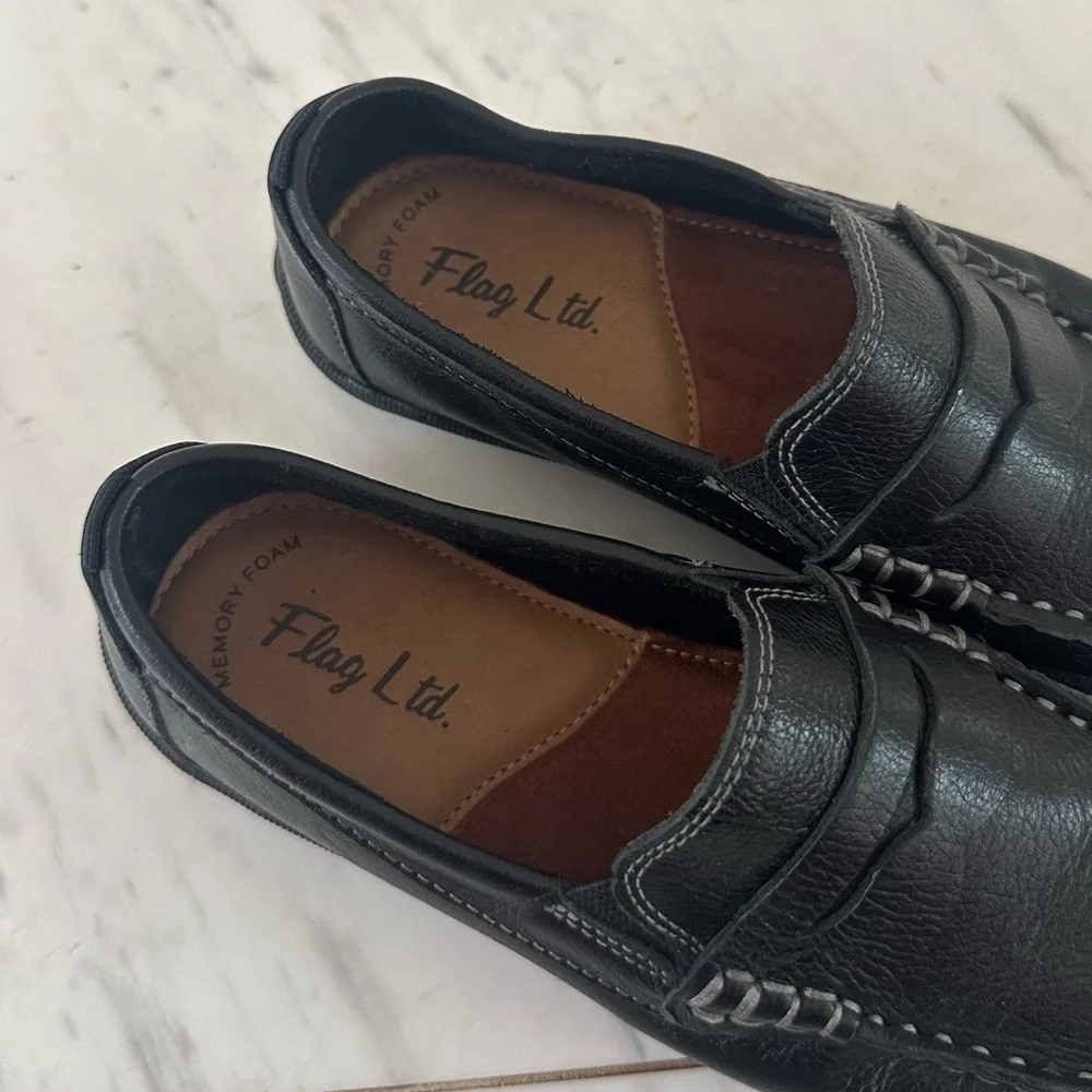 Flag LTD Boys Turbo Leather Penny Driver Loafers